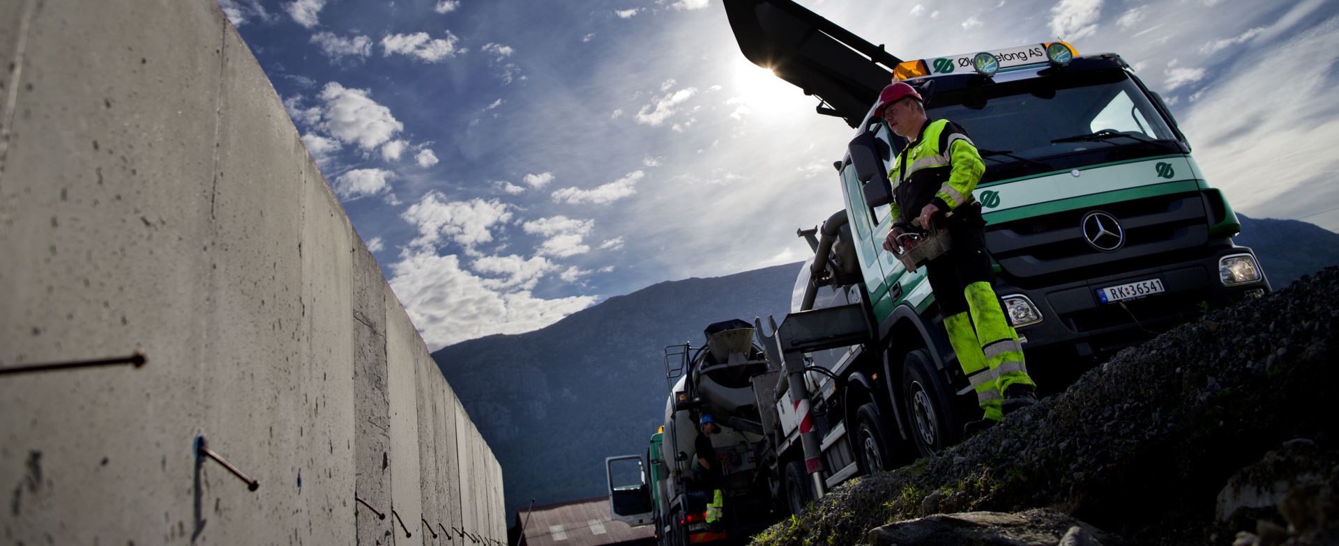 Støp av ny veiundergang i Ølensvåg